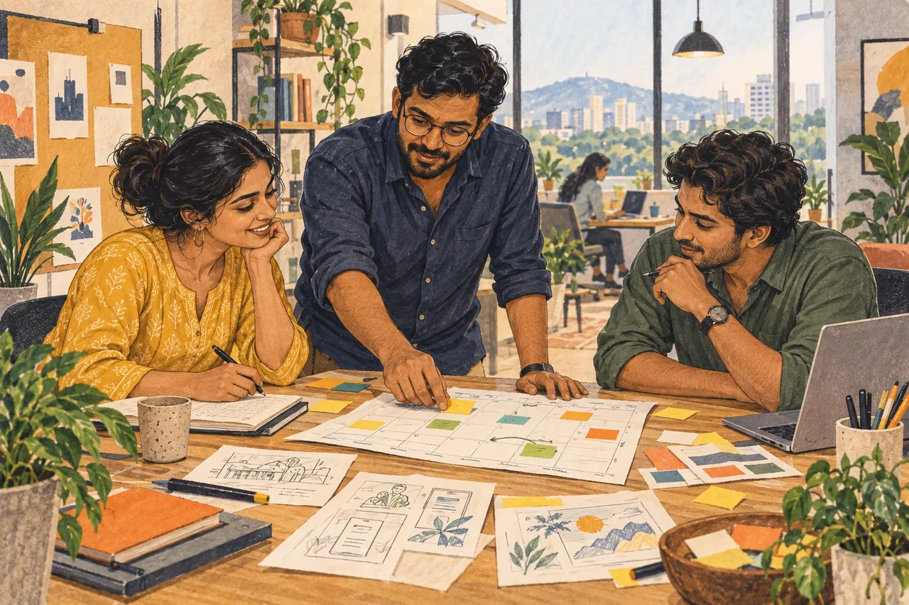 Editorial illustration for getting organised